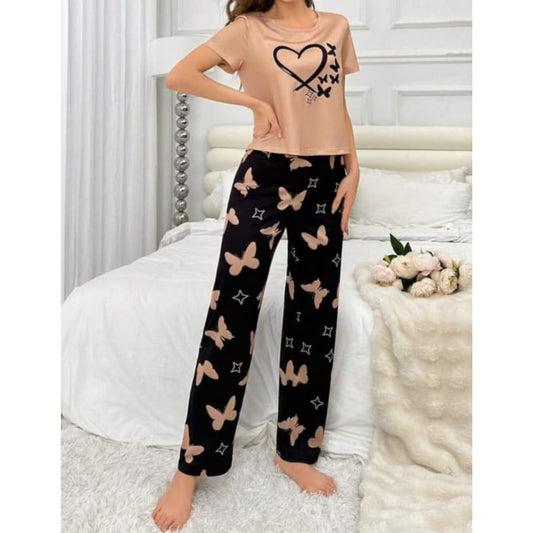 Skin Hearts Bottlefly With Butterfly printer Trouser Half Sleeves (841)