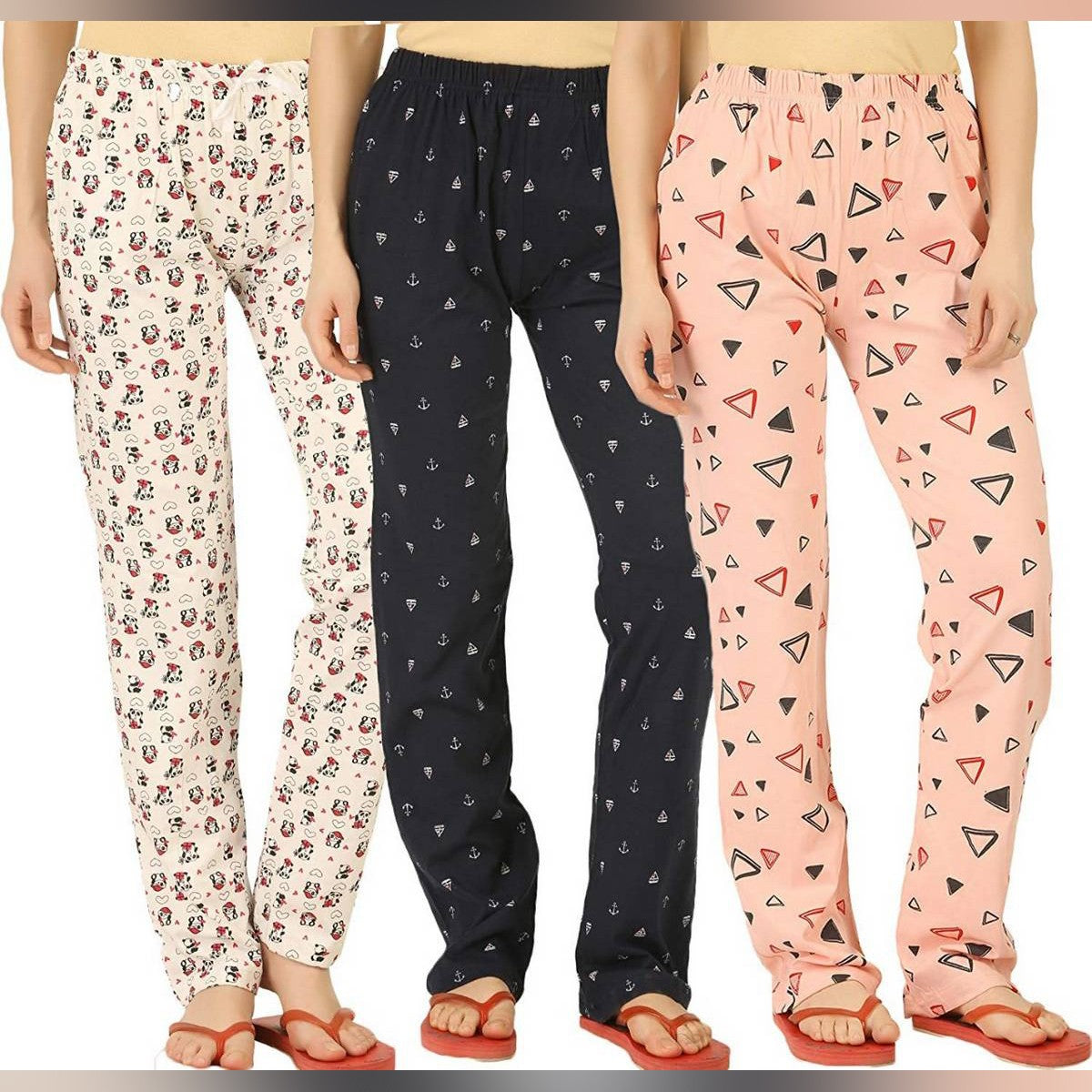 Pack of 3  Random printed Trousers (530)