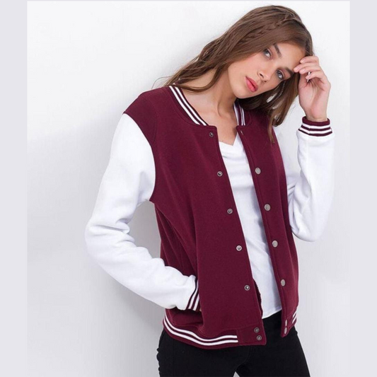 Maroon  Baseball jacket For Winter (790)