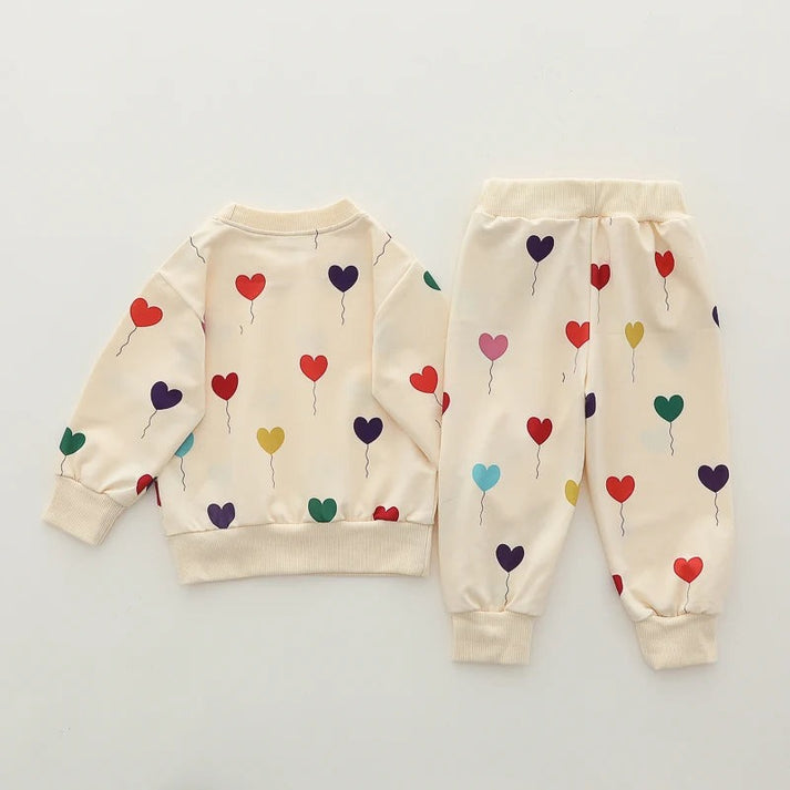 All Over Hearts  Sweatshirt  Track Suit for Kid KWT-36