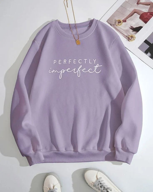 Purple perfectly imperfect sweatshirt For Winter (766)