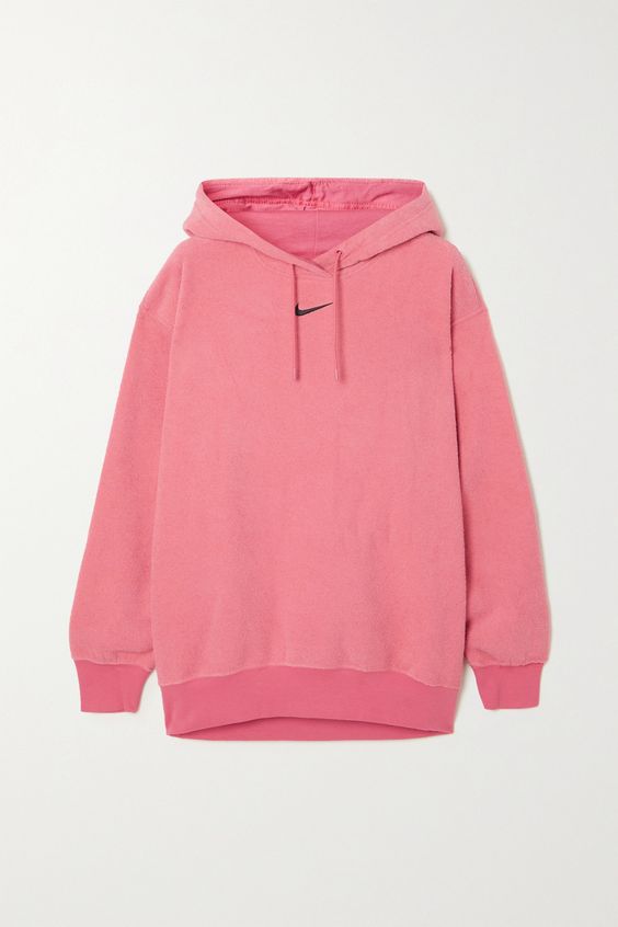 PINK CHECK  winter warm hoodie (612)