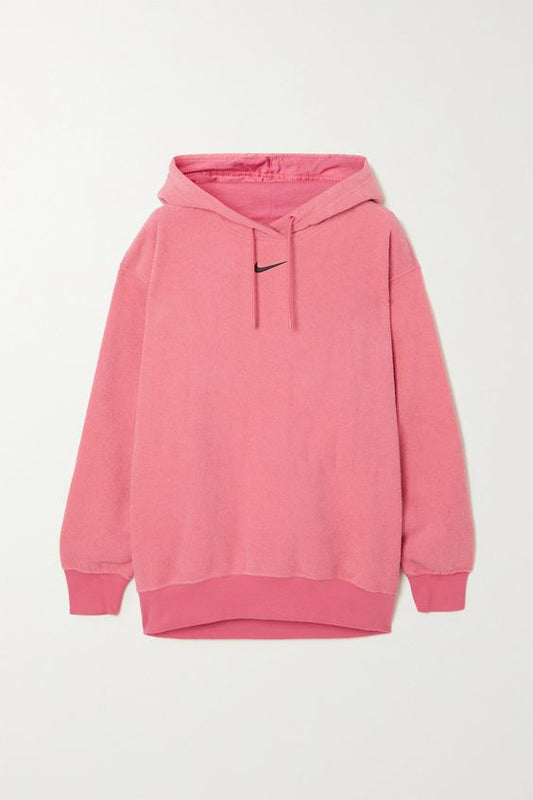 PINK CHECK  winter warm hoodie (612)