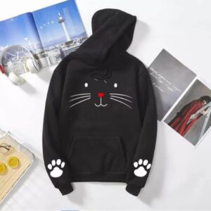 Meow with paws hoodie(61)
