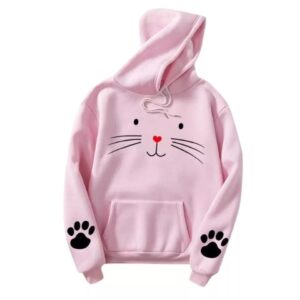 Meow with paws hoodie(60)