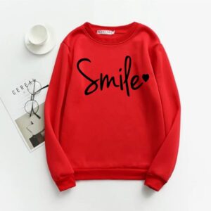 RED SMILE winter warm sweat shirt (602)