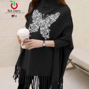 white butterfly in black poncho (683) (Copy)
