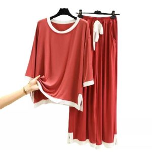 Red Round Neck Full Sleeves With Flappers Trousers(657) (v2)