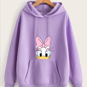 Purple Duck Hoodie For Winter (779)