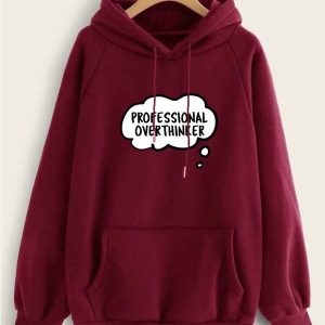 Maroon Professional Over Thinker Hoodie For Winter (776)