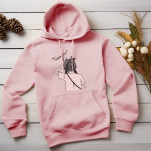 Pink Meeting You  winter warm hoodie (765)