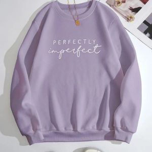 Purple perfectly imperfect sweatshirt For Winter (766)