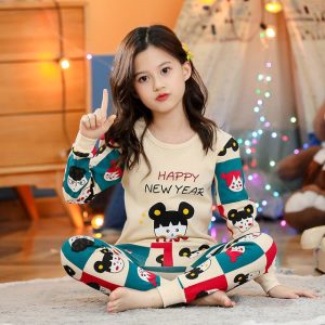 Multicolor Happy New Year suit for kids (826)