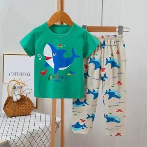 Green Shark suit for kids (833)